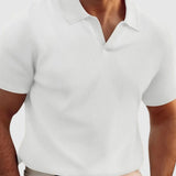 René | Žebrované tričko s výstřihem do V