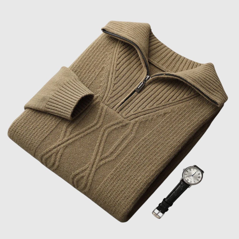 Perla- Camisola s zipem Taranto Merino Wool