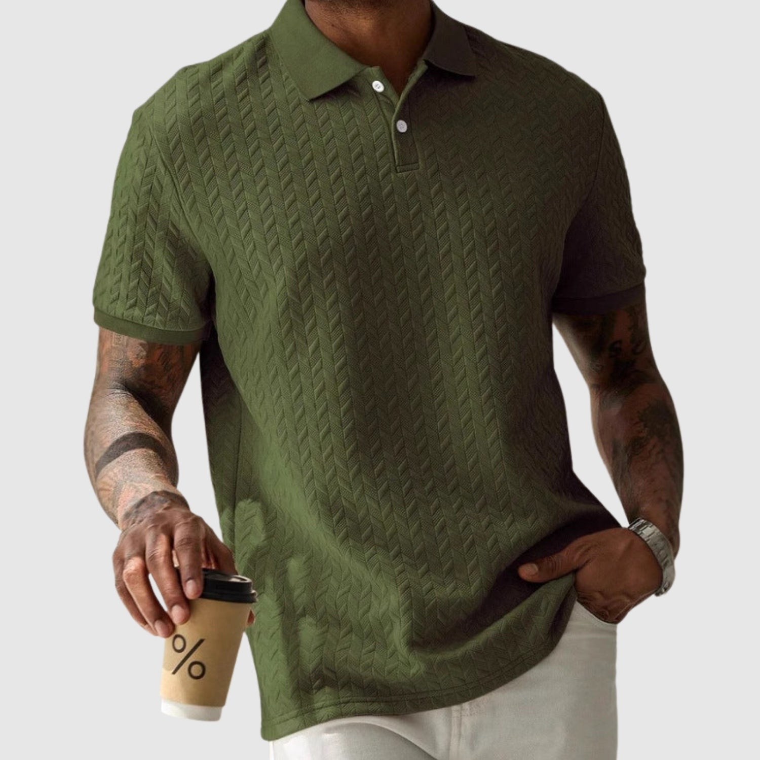 Lukášek | Strukturované polo tričko