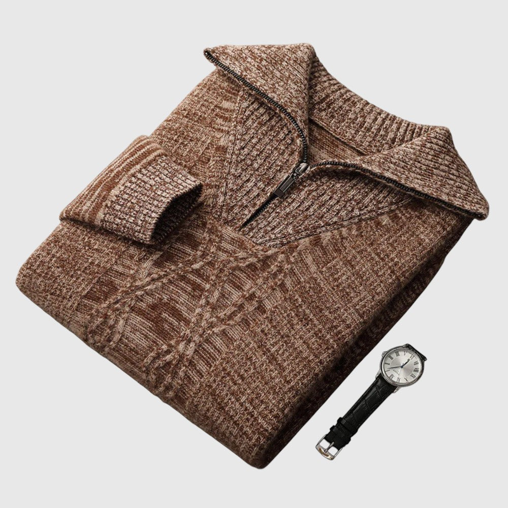 Perla- Camisola s zipem Taranto Merino Wool