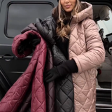Bogna | Elegantní prošívaná péřová bunda s kapucí