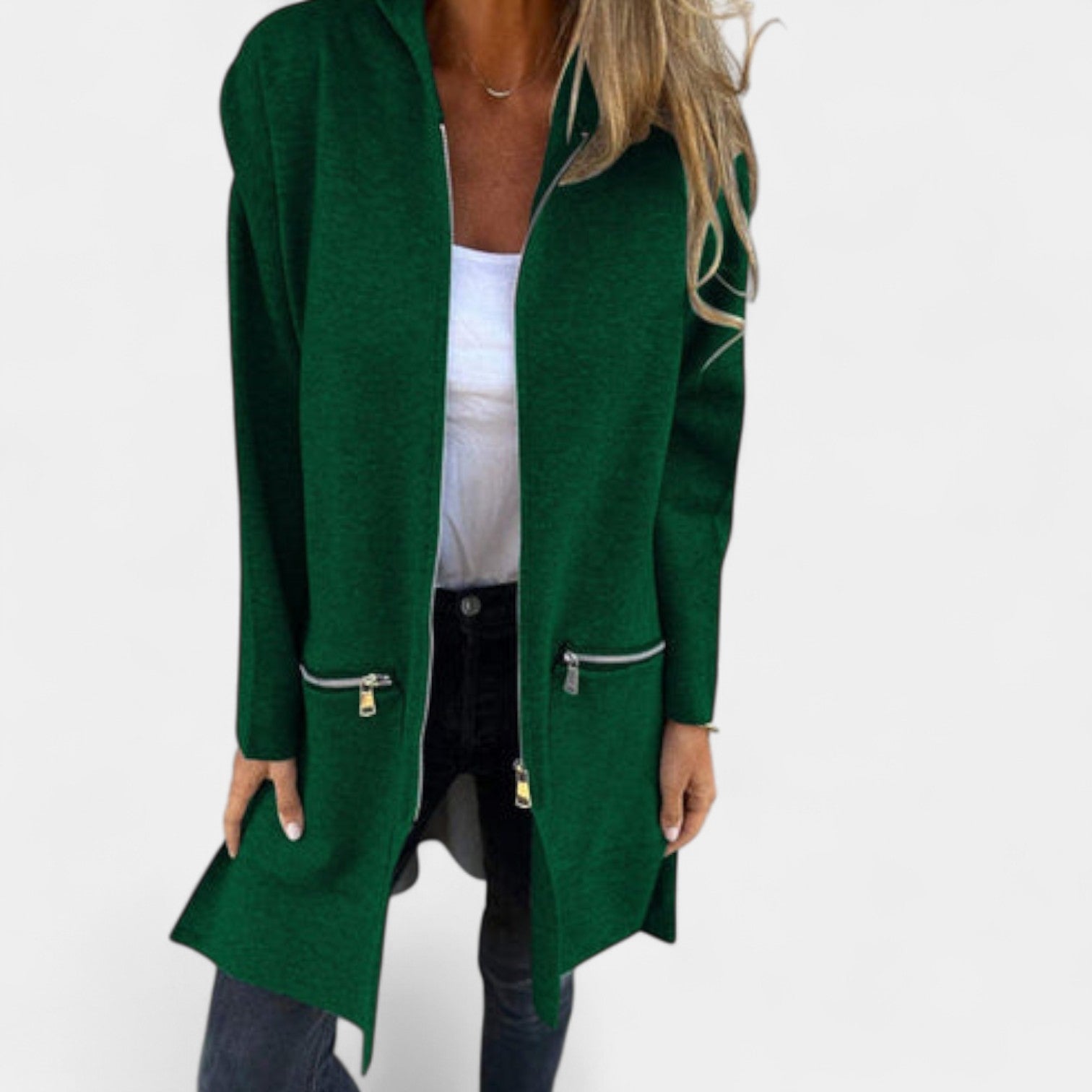 Tereza – Dámská mikinová bunda s kapucí