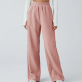 Zuzana | Ležérní rovné kalhoty z manšestru s vysokým pasem a kapsami