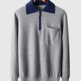 Perla - Polo Castelle s zipem z kašmíru