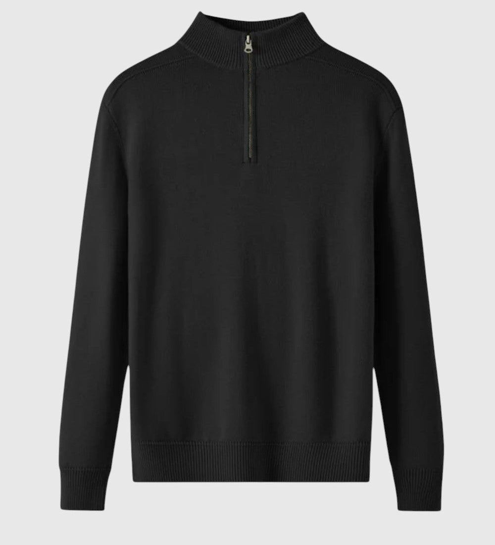 Perla- Svetr s zipem z merino vlny Capri