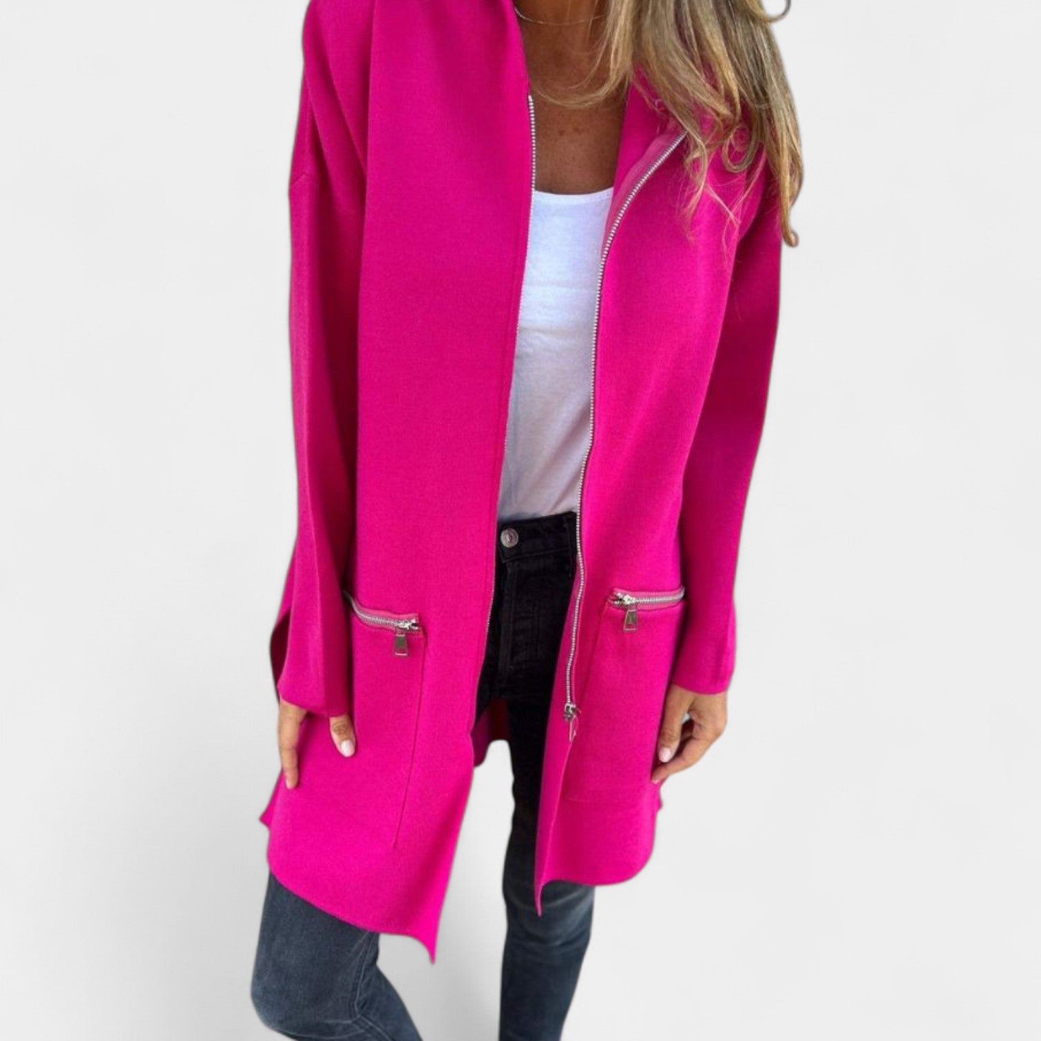 Tereza – Dámská mikinová bunda s kapucí