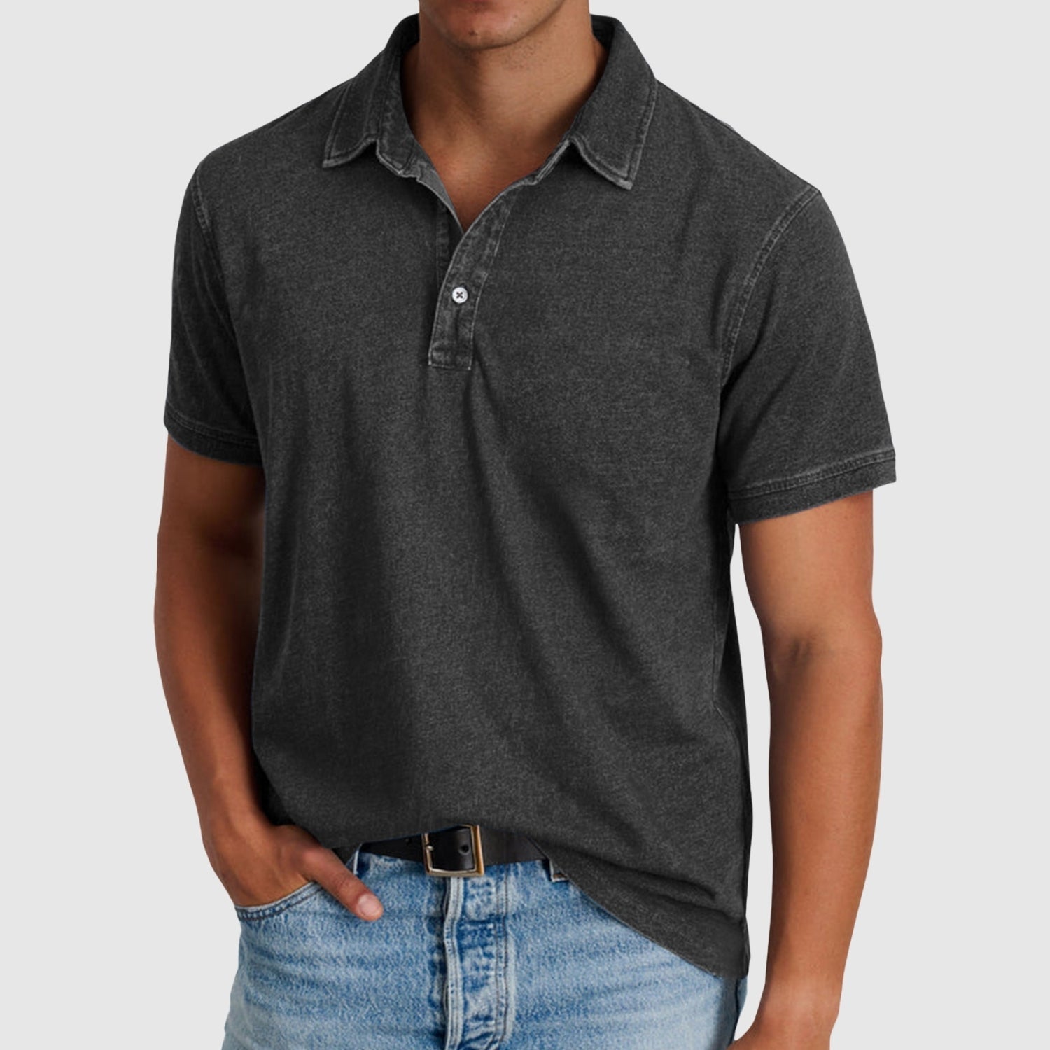 Erik | Vintage polokošile s knoflíkovou lištou