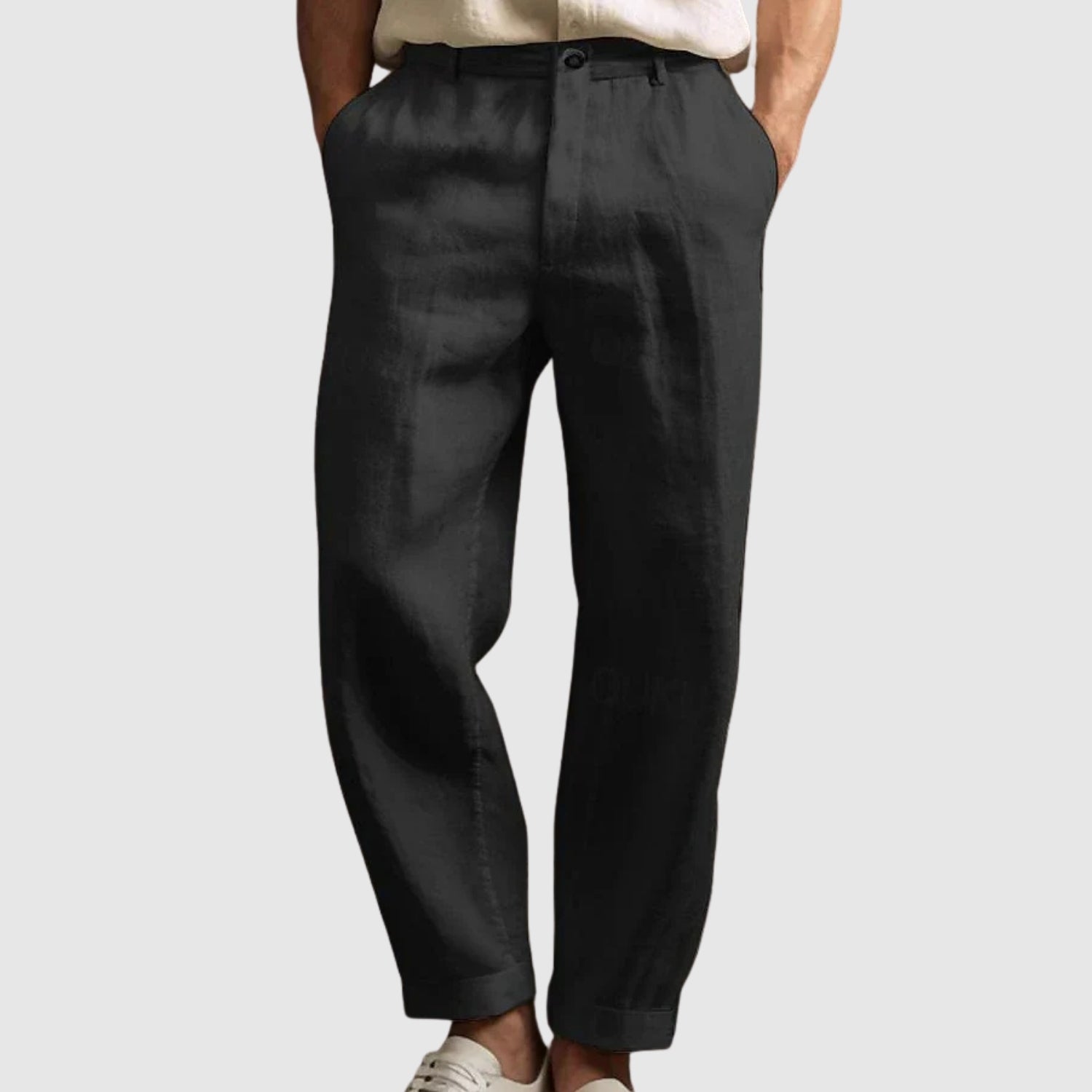 Tobias | Letní kalhoty  z bavlny a lnu