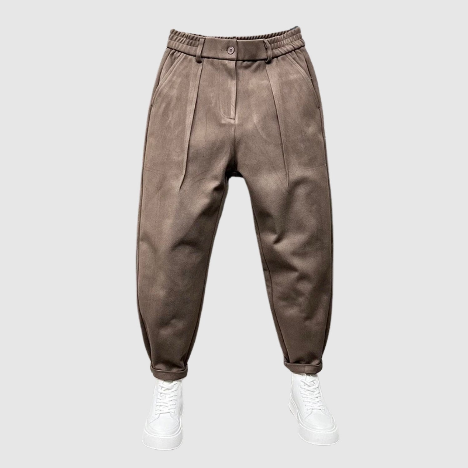 Jiří | Elegantní kalhoty s puntíkovaným vzorem