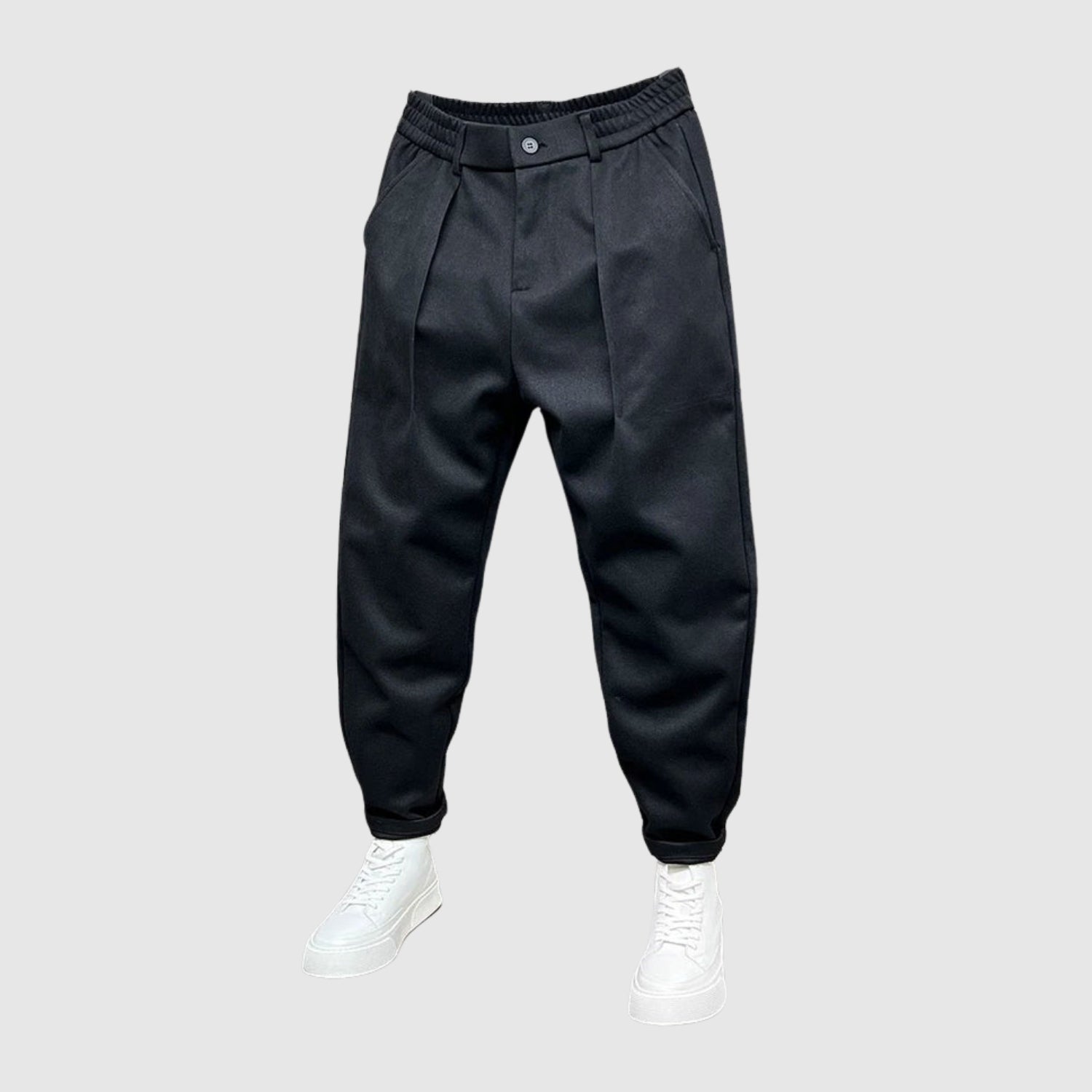 Jiří | Elegantní kalhoty s puntíkovaným vzorem