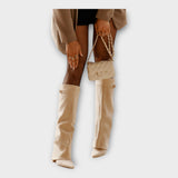 Stylové vysoké boty s elegantním designem