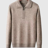 Luboš | Kašmírový svetr s čtvrtovým zipem Gstaad