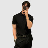 Bohumil | Žebrovaný rolák s knoflíkovou légou