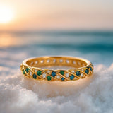 Hvězda | Prsten Ozeanbrise z 925 stříbra s křemenem