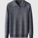 Luboš | Kašmírový svetr s čtvrtovým zipem Gstaad