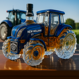 Klasický karafa na whisky ve tvaru traktoru New Holland T7