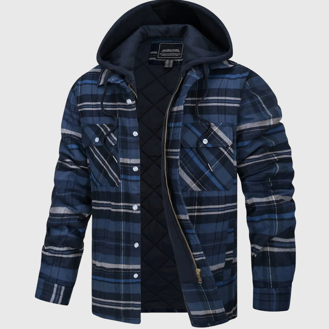 Karl | Kostkovaná bunda s zipem