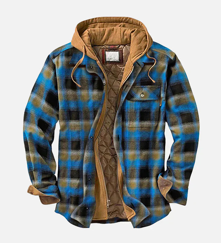 Daniel | Urbaní kostkovaná patchworková bunda