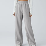 Zuzana | Ležérní rovné kalhoty z manšestru s vysokým pasem a kapsami