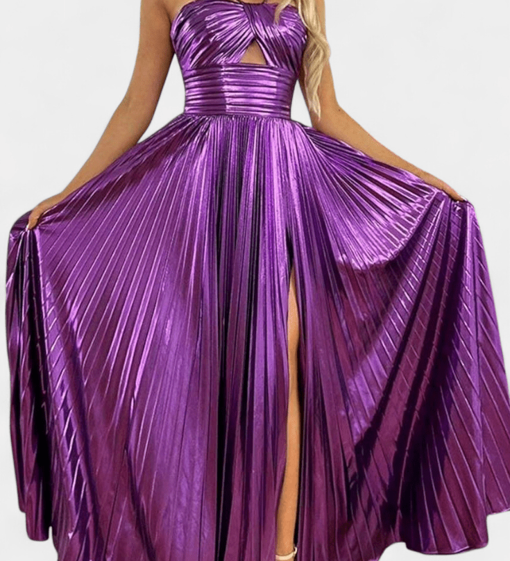 Aikaterini™ | Lesklé maxi šaty