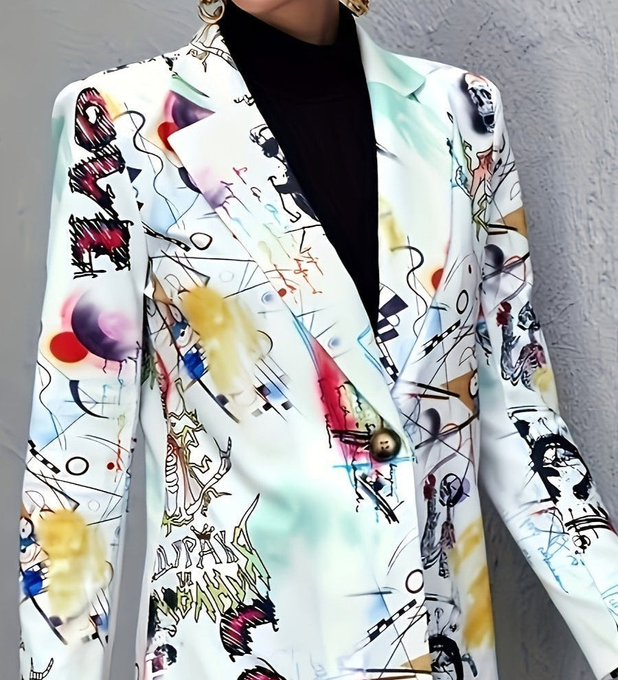 Avery - Stylový Graffiti Blazer