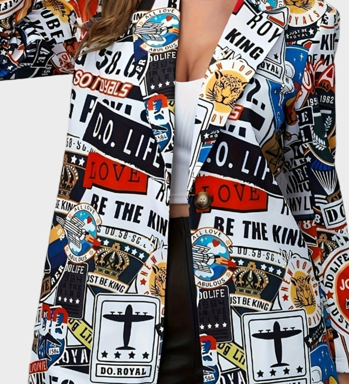 Avery - Stylový Graffiti Blazer