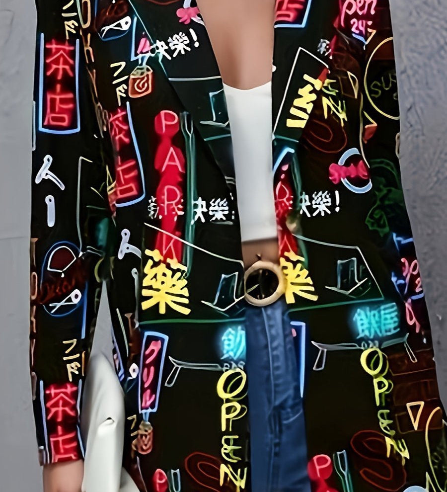 Avery - Stylový Graffiti Blazer