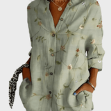 Camicia floreale in cotone