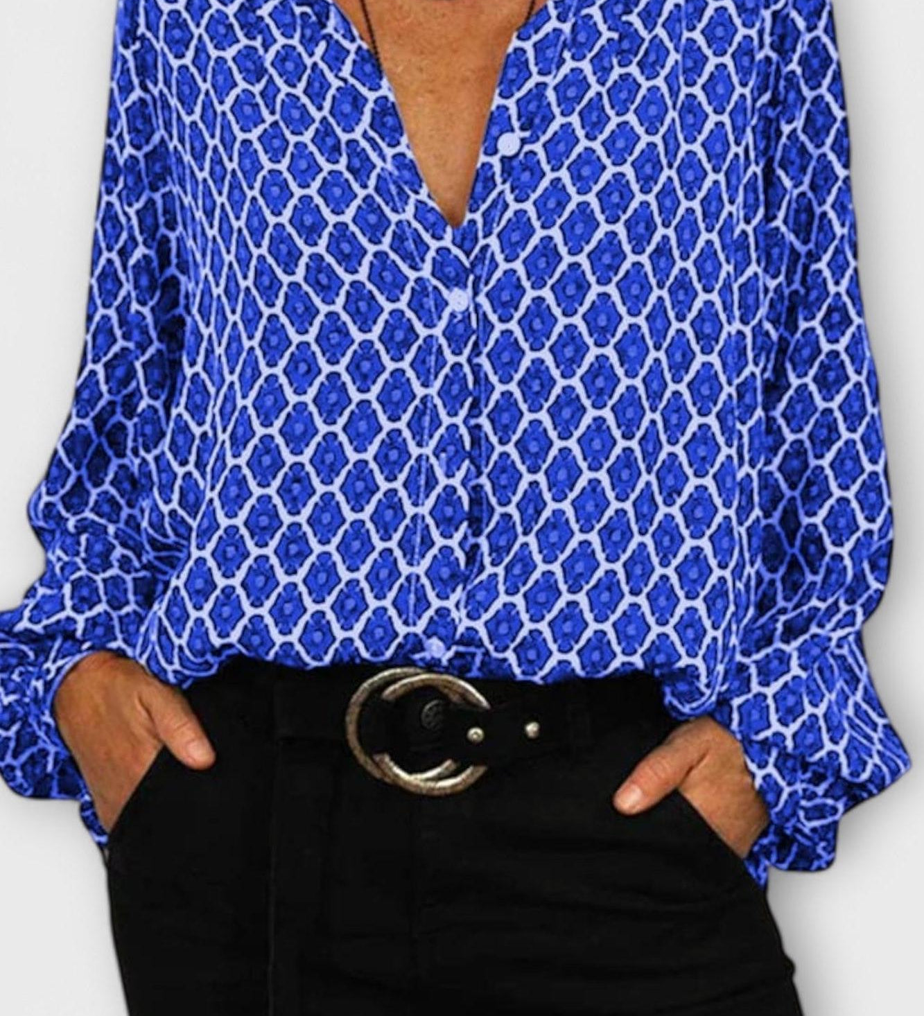 Beatriz - Camicia elegante con scollo a V