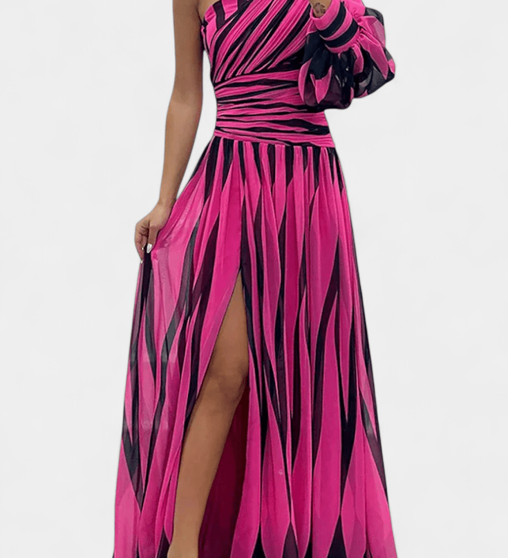 Bethania™ | Pruhované maxi šaty