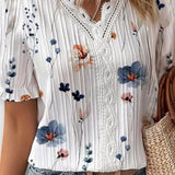 Bruna - Top elegante con scollatura a V a forma di cuore