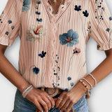 Bruna - Top elegante con scollatura a V a forma di cuore