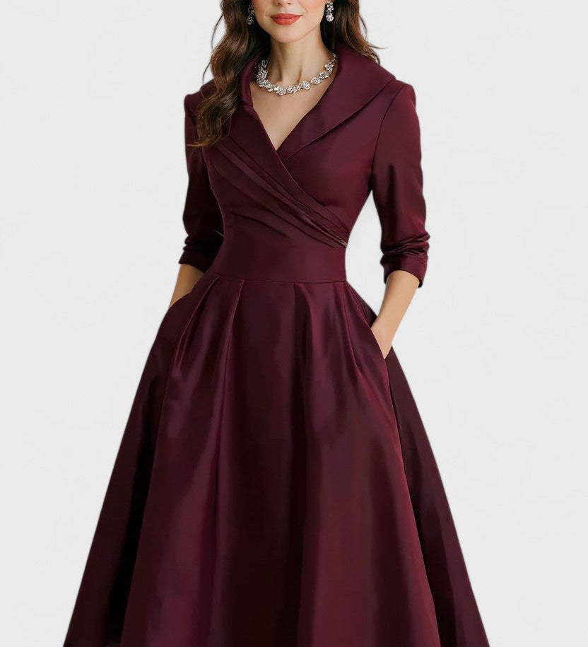 Ceryn | Saténové Midi Šaty