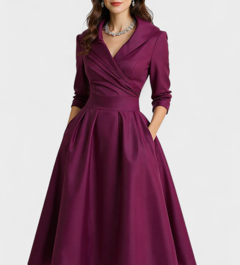 Ceryn | Saténové Midi Šaty