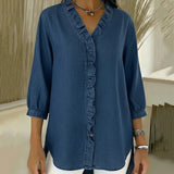 Alena | Halenka se V výstřihem a volány