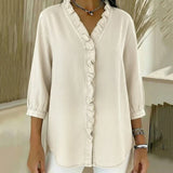 Alena | Halenka se V výstřihem a volány