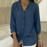 Alena | Halenka se V výstřihem a volány