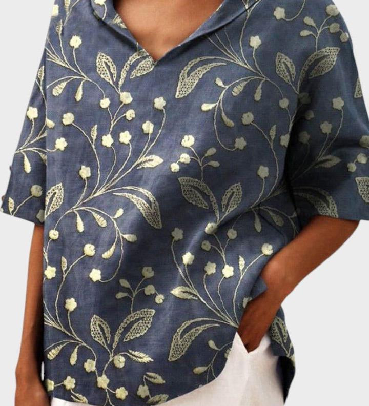 Flávia - Top in lino elegante