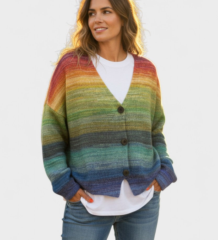 Fran™ | Živý kardigan s knoflíky