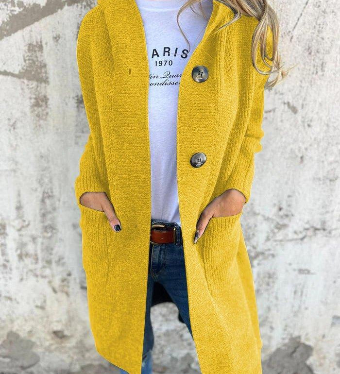 Giselle Dlouhý Pletený Kabát