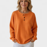 Michaela – Stylový dámský svetr s knoflíky