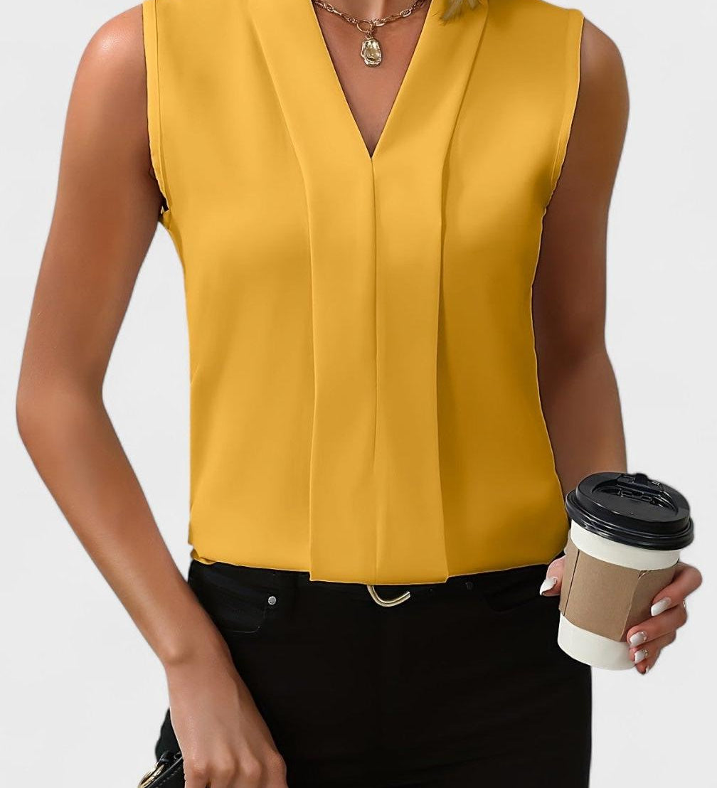 Julia - Top Mankadeton con scollatura a V
