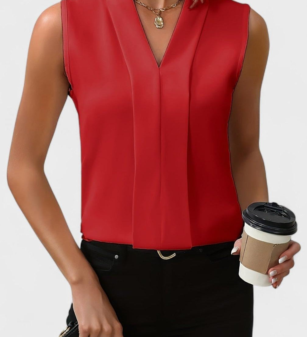 Julia - Top Mankadeton con scollatura a V