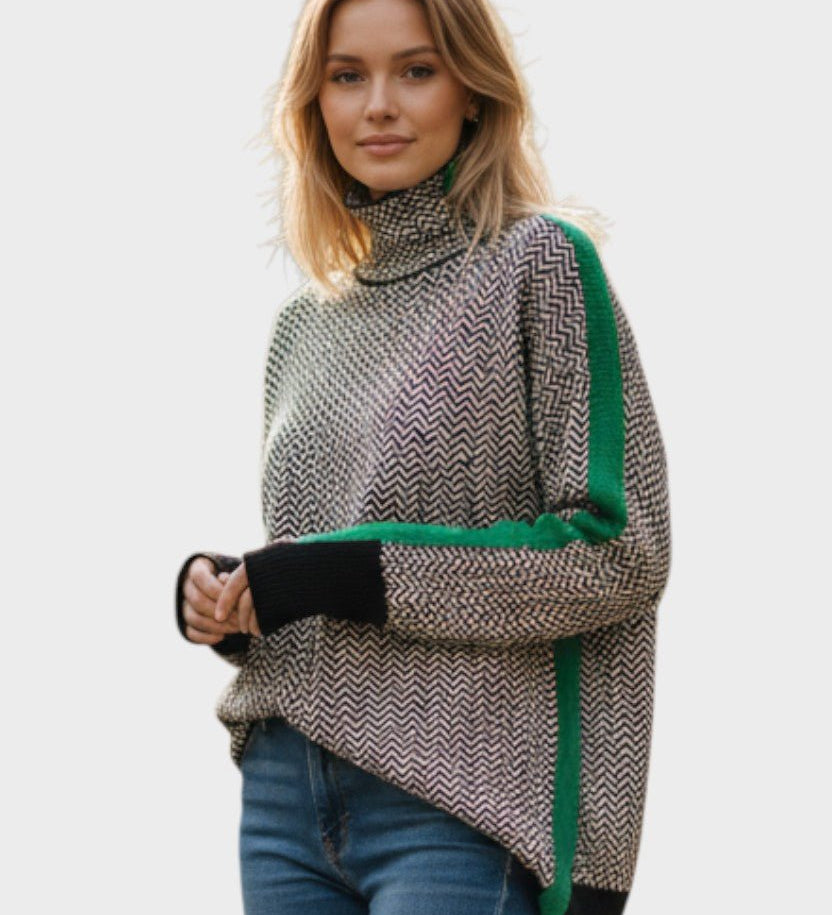 Leena™ Svetr s vysokým límcem