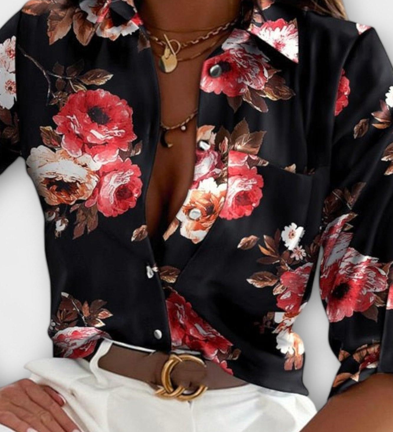 Maria - Blusa con colletto classico