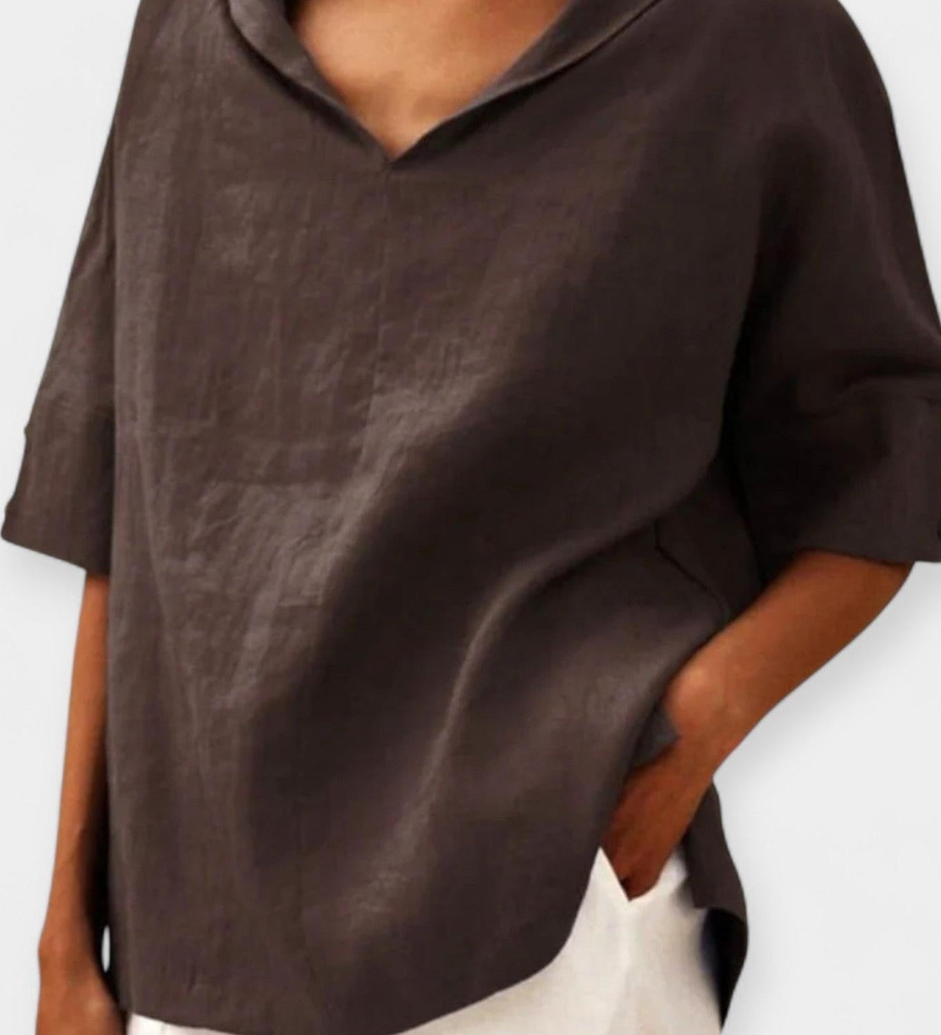Camicia in lino morbido