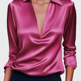 Nádia - Blusa Premium con scollatura a V