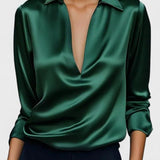 Nádia - Blusa Premium con scollatura a V