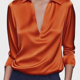 Nádia - Blusa Premium con scollatura a V