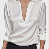 Nádia - Blusa Premium con scollatura a V